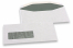 Enveloppes à fenêtre, blanche, 114 x 229 mm, fenêtre à gauche 40 x 110 mm, position de la fenêtre à 20 mm du gauche et à 24 mm du bas, fermeture gommé, 80 grammes | PIT Packaging.ch/fr | Paysdesenveloppes