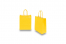 Sacs papier kraft avec anses rondes - jaune, 180 x 80 x 220 mm, 90 gr | PIT Packaging.ch/fr | Paysdesenveloppes