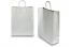 Tragetaschen aus Papier mit gedrehten Papierkordeln - silber, 320 x 120 x 410 mm, 100 Gramm | PIT Packaging.ch | Couvertsbestellen