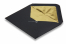 Gefütterten couverts Schwarz - Gold gefüttert | PIT Packaging.ch | Couvertsbestellen