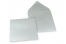 Farbige Couverts für Glückwunschkarten - Silber metallic, 155 x 155 mm | PIT Packaging.ch | Couvertsbestellen
