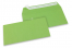 Farbige Couverts Papier - Apfelgrün, 110 x 220 mm | PIT Packaging.ch | Couvertsbestellen