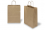 Sacs papier kraft avec anses rondes - brun rayé, 260 x 120 x 350 mm, 90 gr | PIT Packaging.ch/fr | Paysdesenveloppes