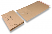 Buchverpackung wird flach angeliefert - Braun | PIT Packaging.ch | Couvertsbestellen
