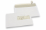 Laserdrucker Couverts, 156 x 220 mm (EA5), Fenster rechts 40 x 110 mm, Fensterposition 15 mm von rechts und 66 mm von unten, Gewicht pro Stück ca. 6 Gr. | PIT Packaging.ch | Couvertsbestellen
