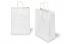 Tragetaschen aus Papier mit gedrehten Papierkordeln - weiß, 260 x 120 x 350 mm, 90 Gramm | PIT Packaging.ch | Couvertsbestellen