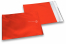 Rote Foliencouverts matt metallic farbig - 165 x 165 mm | PIT Packaging.ch | Couvertsbestellen