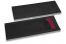 Bestecktasche Schwarz mit Besteckschnitt + Bordeaux Papierserviette | PIT Packaging.ch | Couvertsbestellen