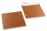 Kupferfarbene Couverts mit Perlmutteffekt - 170 x 170 mm | PIT Packaging.ch | Couvertsbestellen