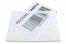 Dokumententaschen aus Papier - semi-transparent: etwas weniger transparent als die Kunststoffversion, aber dennoch gut lesbar, damit beispielsweise Scanner Codes gut zu erkennen sind | PIT Packaging.ch | Couvertsbestellen