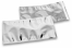 Enveloppes aluminium métallisées colorées - argent 114 x 229 mm | PIT Packaging.ch/fr | Paysdesenveloppes