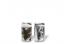 Metallic transparente Standbodenbeutel - Silber metallic, 85 x 145 x 50 mm - 100 ml | PIT Packaging.ch | Couvertsbestellen