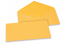 Farbige Couverts  für Glückwunschkarten - Goldgelb, 110 x 220 mm | PIT Packaging.ch | Couvertsbestellen