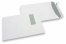 Enveloppes à fenêtre, blanche, 220 x 312 mm (EA4), fenêtre à gauche 40 x 110, position de la fenêtre à 20 mm du gauche et à 50 mm du haut, bande adhésive, 120 grammes | PIT Packaging.ch/fr | Paysdesenveloppes