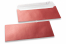 Rote Couverts mit Perlmutteffekt - 110 x 220 mm | PIT Packaging.ch | Couvertsbestellen