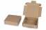 Boîte postale pliante extra-plate - marron, 110 x 110 x 28 mm | PIT Packaging.ch/fr | Paysdesenveloppes
