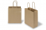 Tragetaschen aus Papier mit gedrehten Papierkordeln - braun gestreift, 180 x 80 x 220 mm, 90 Gramm | PIT Packaging.ch | Couvertsbestellen