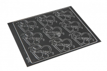 Divers stickers love pour enveloppes - gris foncé | PIT Packaging.ch/fr | Paysdesenveloppes