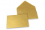 Enveloppes colorées pour cartes de voeux - or métallisé, 114 x 162 mm | PIT Packaging.ch/fr | Paysdesenveloppes