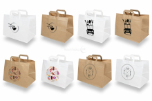 Papiertüten take away - Weiß und Braun | PIT Packaging.ch | Couvertsbestellen