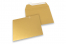 Farbige Couverts Papier - Gold metallic, 160 x 160 mm | PIT Packaging.ch | Couvertsbestellen