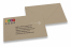 Recycelte Couverts braun - gedrucktes Beispiel | PIT Packaging.ch | Couvertsbestellen