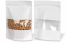 Sachets kraft à fermeture zip avec fenêtre - blanc, 250 x 340 x 120 mm, 3000 ml | PIT Packaging.ch/fr | Paysdesenveloppes