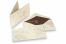 Marmor Couvert (96 x 181 mm) und Karte (90 x 173 mm) - Marmor Braun, Innenfutter Braun | PIT Packaging.ch | Couvertsbestellen