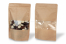 Standbodenbeutel Kraft mit Fenster - Braun, 180 x 290 x 90 mm, 1000 ml | PIT Packaging.ch | Couvertsbestellen