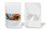 Standbodenbeutel Kraft mit Fenster - Weiß, 200 x 300 x 100 mm, 1800 ml | PIT Packaging.ch | Couvertsbestellen