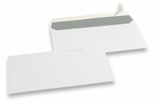 Enveloppes blanches en papier, 110 x 220 mm (DL), 80gr, bande adhésive | PIT Packaging.ch/fr | Paysdesenveloppes