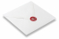 Sceaux en cire - Rose sur l'enveloppe | PIT Packaging.ch/fr | Paysdesenveloppes