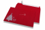 Enveloppes colorées pour Noël - Rouge, avec sapin de Noël | PIT Packaging.ch/fr | Paysdesenveloppes