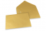 Enveloppes colorées pour cartes de voeux - or métallisé, 162 x 229 mm | PIT Packaging.ch/fr | Paysdesenveloppes