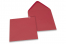 Farbige Couverts  für Glückwunschkarten  - Dunkelrot, 155 x 155 mm | PIT Packaging.ch | Couvertsbestellen