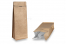 Flachbodenbeutel - Braun, 2000 ml / 1000 Gramm gemahlenen Kaffee | PIT Packaging.ch | Couvertsbestellen