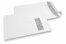 Enveloppes à fenêtre, blanche, 220 x 312 mm (EA4), fenêtre à droite 40 x 110 mm, position de la fenêtre à 20 mm du droit et à 50 mm du haut, bande adhésive, 120 grammes | PIT Packaging.ch/fr | Paysdesenveloppes