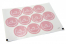 Pastilles adhésives thème baptême - mi bautizo rose avec la guirlande blanche | PIT Packaging.ch/fr | Paysdesenveloppes