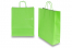 Sacs papier kraft avec anses rondes - vert, 320 x 120 x 410 mm, 100 gr | PIT Packaging.ch/fr | Paysdesenveloppes