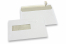 Laserdrucker Couverts, 156 x 220 mm (EA5), Fenster links 40 x 110 mm, Fensterposition 20 mm von links und 66 mm von unten, Gewicht pro Stück ca. 6 Gr.  | PIT Packaging.ch | Couvertsbestellen