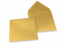 Enveloppes colorées pour cartes de voeux - or métallisé, 155 x 155 mm | PIT Packaging.ch/fr | Paysdesenveloppes