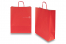 Tragetaschen aus Papier mit gedrehten Papierkordeln - feuerrot, 320 x 120 x 410 mm, 100 Gramm | PIT Packaging.ch | Couvertsbestellen