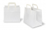 Tragetaschen aus Papier mit flachen Trageriemen - weiß, 260 x 175 x 245 mm | PIT Packaging.ch | Couvertsbestellen