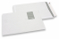 Enveloppes blanches standards, 229 x 324 mm, papier 100 gr, fenêtre à gauche 45 x 90 mm, position de la fenêtre à 20 du gauche et 60 mm du haut, fermeture avec bande adhésive | PIT Packaging.ch/fr | Paysdesenveloppes