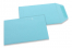 Pochettes en papier kraft couleur - Bleu ciel, 85 x 125 mm | PIT Packaging.ch/fr | Paysdesenveloppes