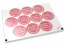 Pastilles adhésives thème communion - la mia prima comunione rose avec la guirlande blanche | PIT Packaging.ch/fr | Paysdesenveloppes