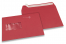 Rot, Fenstercouverts farbig, 162 x 229 mm (A5), Fenster links, Fensterformat 45 x 90 mm, Fensterposition 20 mm von links / 60 mm von unten, Haftklebeverschluss, 120 gr farbiges Papier | PIT Packaging.ch | Couvertsbestellen