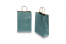 Sacs papier kraft avec anses rondes - bleu pétrole métallisé, 220 x 100 x 310 mm, 90 gr | PIT Packaging.ch/fr | Paysdesenveloppes