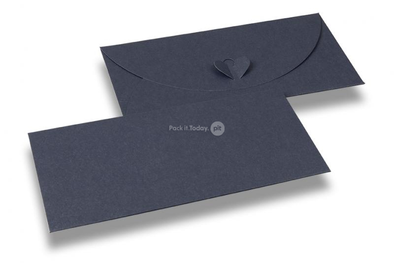 Enveloppe fermeture coeur - Bleu