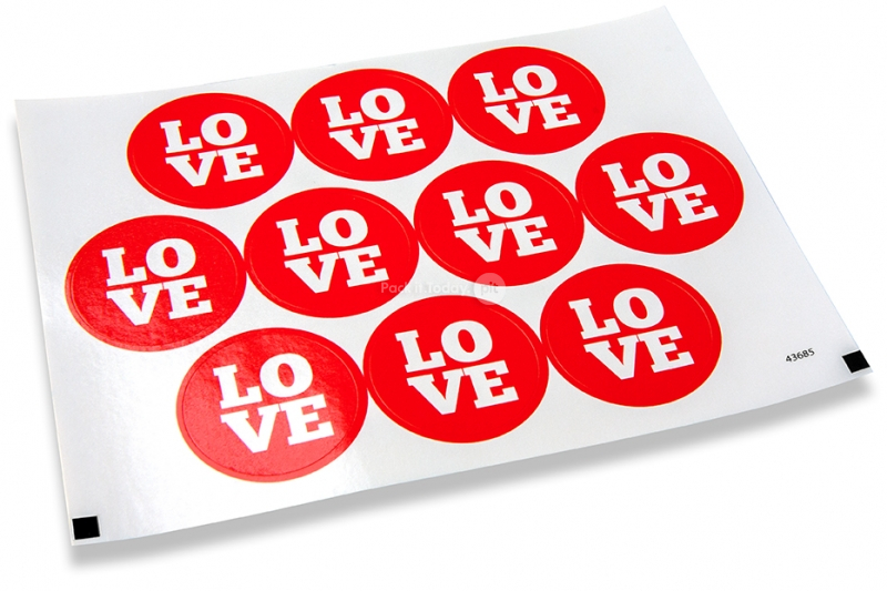 Liebe-Verschlusssiegel - love rot